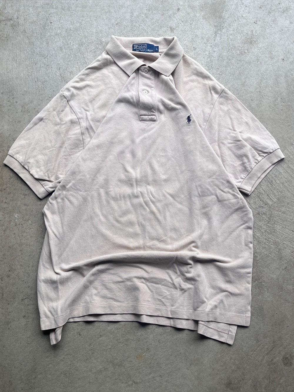 Vintage Polo Ralph Lauren Beige Polo Shirt